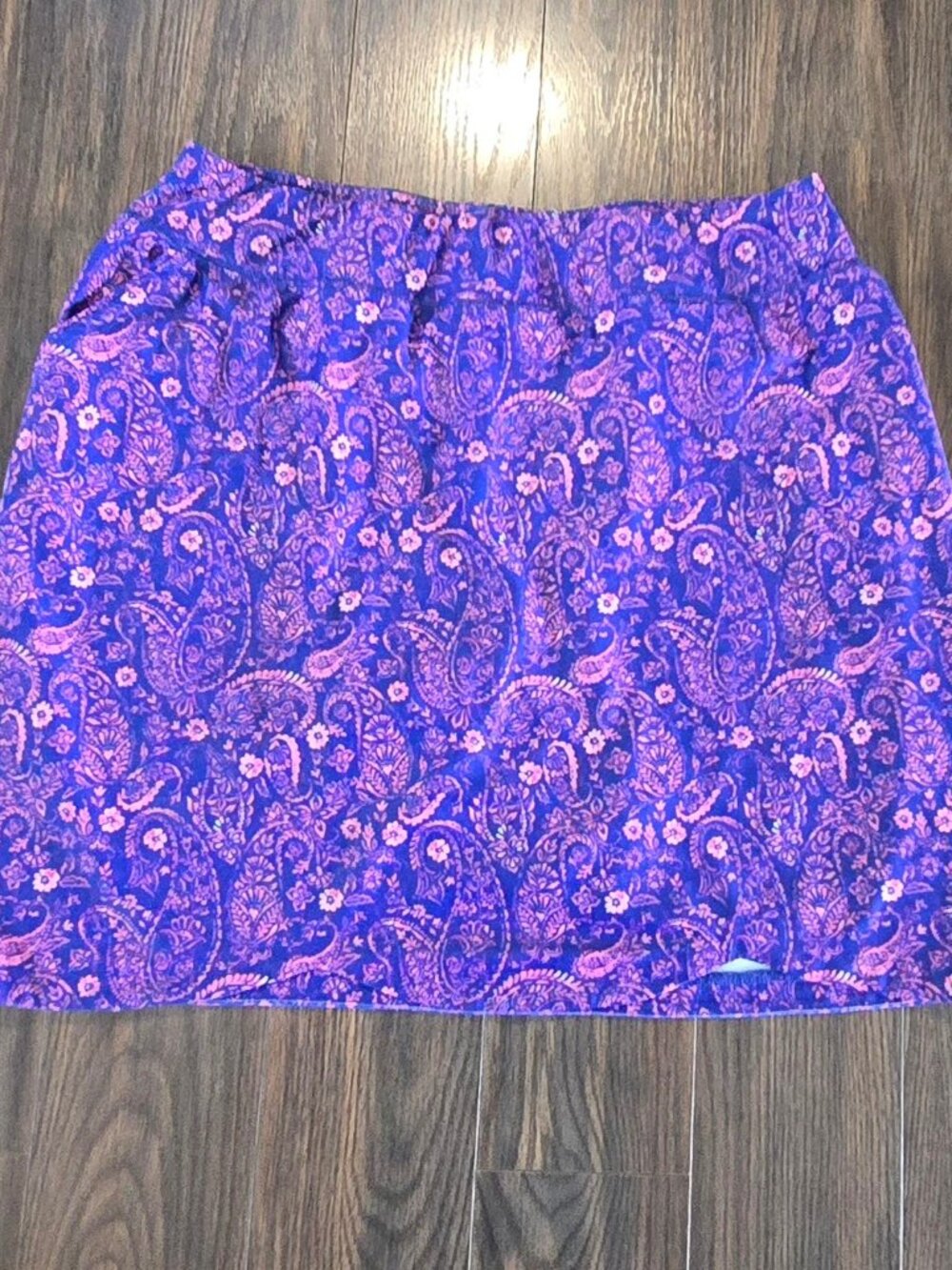 Athletic/Athleisure Purple & Pink Paisley Skort SIZE XL